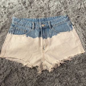 Bleached Jean shorts